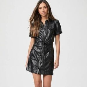 PAIGE Black Midi Dress